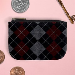 Wool Texture With Great Pattern Mini Coin Purses by BangZart