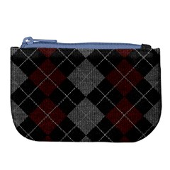 Wool Texture With Great Pattern Large Coin Purse