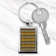 Bohemian Fabric Pattern Key Chains (rectangle)  by BangZart