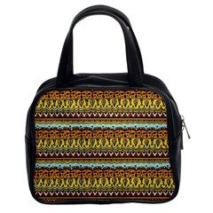 Bohemian Fabric Pattern Classic Handbags (2 Sides) by BangZart