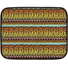 Bohemian Fabric Pattern Double Sided Fleece Blanket (mini)  by BangZart