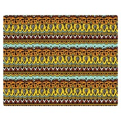 Bohemian Fabric Pattern Double Sided Flano Blanket (medium) 