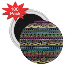 Aztec Pattern Cool Colors 2 25  Magnets (100 Pack)  by BangZart