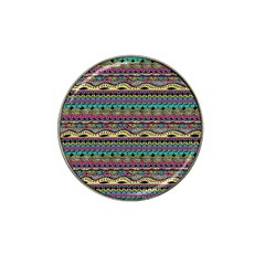 Aztec Pattern Cool Colors Hat Clip Ball Marker (10 Pack) by BangZart