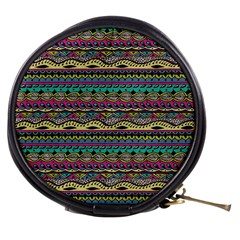 Aztec Pattern Cool Colors Mini Makeup Bags by BangZart