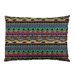 Aztec Pattern Cool Colors Pillow Case (two Sides) by BangZart