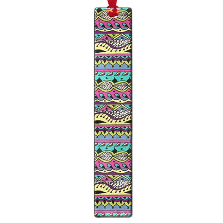 Aztec Pattern Cool Colors Large Book Marks