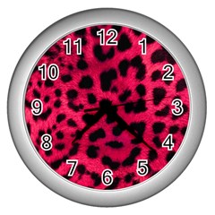 Leopard Skin Wall Clocks (silver)  by BangZart