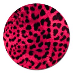 Leopard Skin Magnet 5  (round) by BangZart