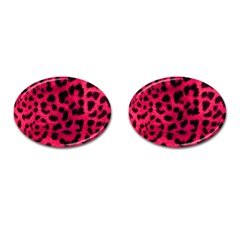 Leopard Skin Cufflinks (oval) by BangZart