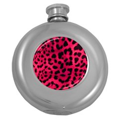 Leopard Skin Round Hip Flask (5 Oz) by BangZart