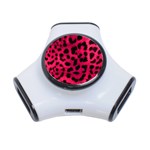 Leopard Skin 3-Port USB Hub Front