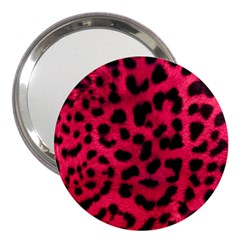 Leopard Skin 3  Handbag Mirrors by BangZart