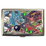 Pixel Art City Cigarette Money Cases Front