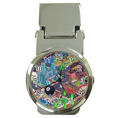 Pixel Art City Money Clip Watches by BangZart