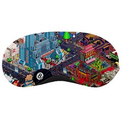 Pixel Art City Sleeping Masks by BangZart