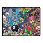 Pixel Art City Fleece Blanket (Small) 50 x40  Blanket Front