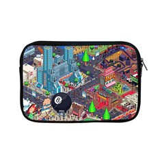 Pixel Art City Apple Ipad Mini Zipper Cases by BangZart