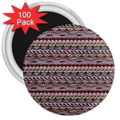 Aztec Pattern Patterns 3  Magnets (100 Pack) by BangZart