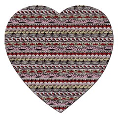 Aztec Pattern Patterns Jigsaw Puzzle (heart) by BangZart