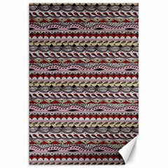 Aztec Pattern Patterns Canvas 20  X 30   by BangZart