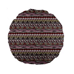 Aztec Pattern Patterns Standard 15  Premium Round Cushions by BangZart