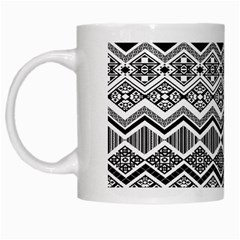 Aztec Design  Pattern White Mugs by BangZart