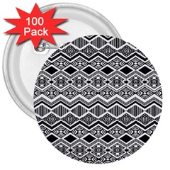 Aztec Design  Pattern 3  Buttons (100 Pack) 