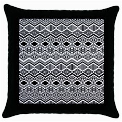 Aztec Design  Pattern Throw Pillow Case (black) by BangZart