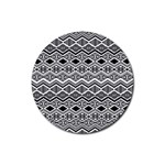 Aztec Design  Pattern Rubber Round Coaster (4 pack)  Front