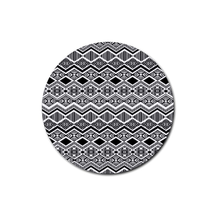 Aztec Design  Pattern Rubber Round Coaster (4 pack) 