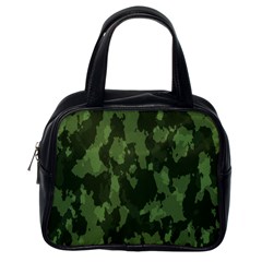 Camouflage Green Army Texture Classic Handbags (one Side) by BangZart