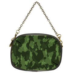 Camouflage Green Army Texture Chain Purses (one Side)  by BangZart