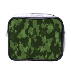 Camouflage Green Army Texture Mini Toiletries Bags by BangZart