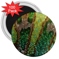 Chameleon Skin Texture 3  Magnets (100 Pack) by BangZart