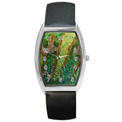 Chameleon Skin Texture Barrel Style Metal Watch by BangZart