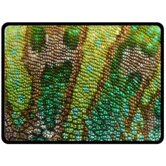 Chameleon Skin Texture Fleece Blanket (large)  by BangZart