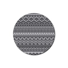 Aztec Pattern Design Rubber Coaster (round)  by BangZart