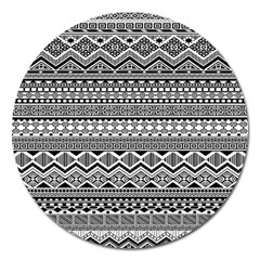 Aztec Pattern Design Magnet 5  (round) by BangZart