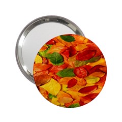 Leaves Texture 2 25  Handbag Mirrors