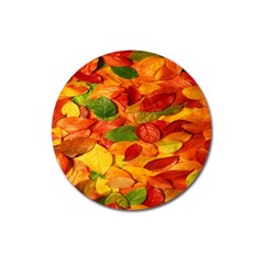 Leaves Texture Magnet 3  (round) by BangZart