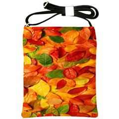 Leaves Texture Shoulder Sling Bags by BangZart