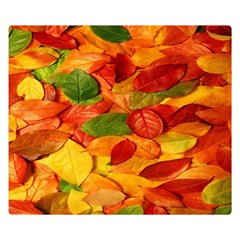 Leaves Texture Double Sided Flano Blanket (small)  by BangZart