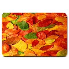 Leaves Texture Large Doormat  by BangZart