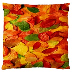 Leaves Texture Large Cushion Case (two Sides) by BangZart