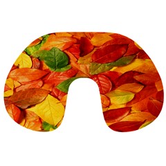 Leaves Texture Travel Neck Pillows by BangZart