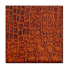 Crocodile Skin Texture Tile Coasters by BangZart