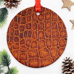 Crocodile Skin Texture Ornament (round) by BangZart