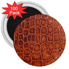 Crocodile Skin Texture 3  Magnets (100 Pack) by BangZart