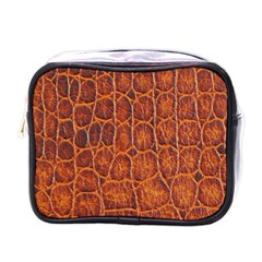 Crocodile Skin Texture Mini Toiletries Bags by BangZart